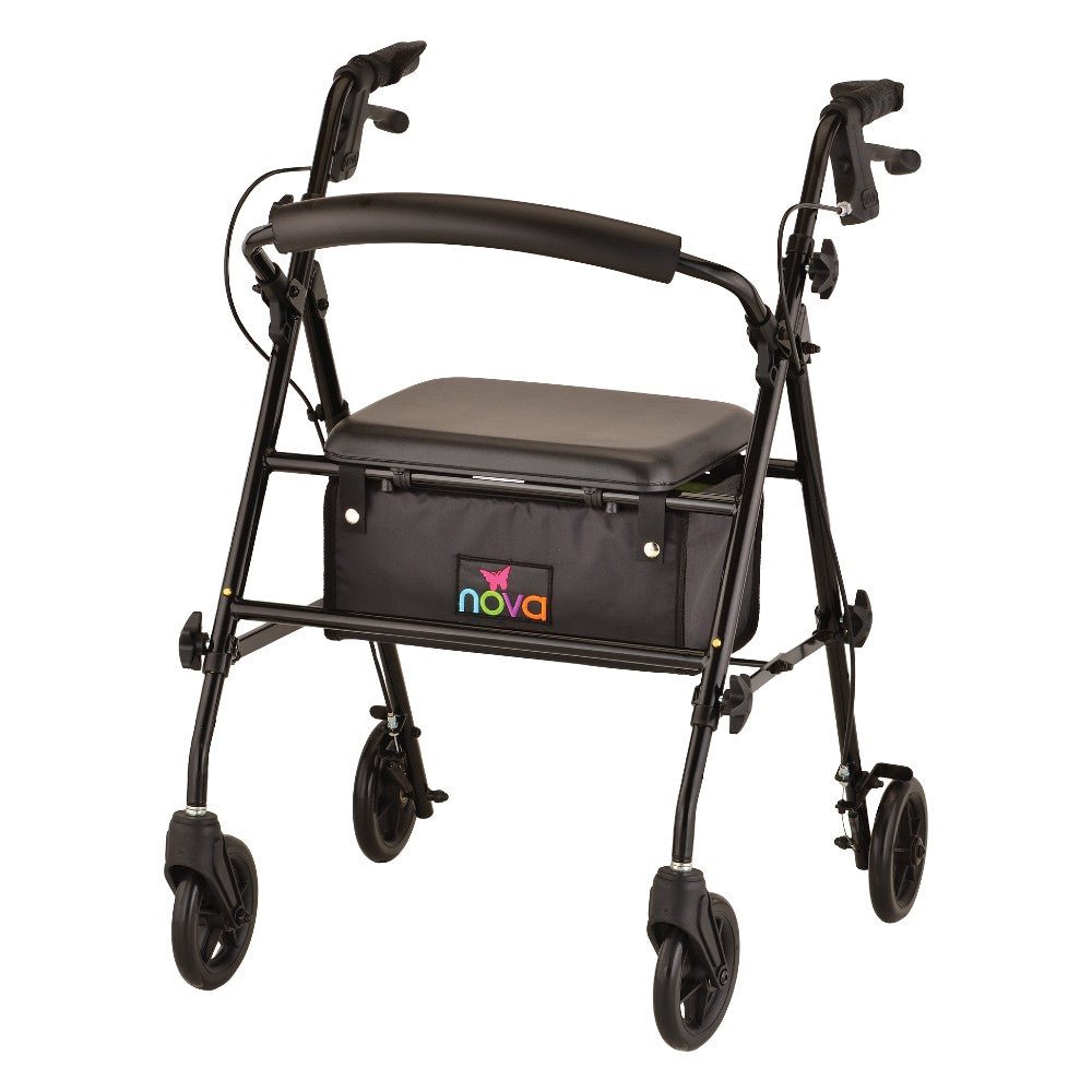 Nova Journey Rolling Walker - Steel Frame, Seat & Storage 4205