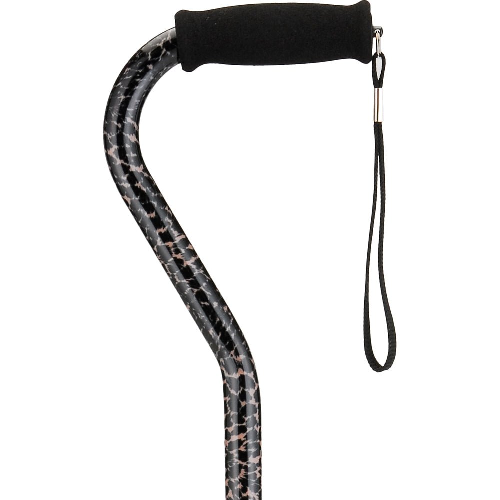 Nova Offset Cane with Strap, Leopard Item : 1070LP - Midwest DME Supply