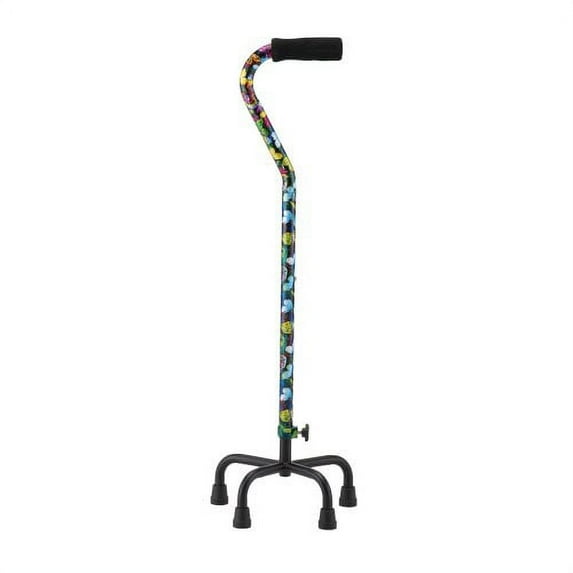 Nova Quad Cane Small Base Butterflies Item : 5632BF - Midwest DME Supply