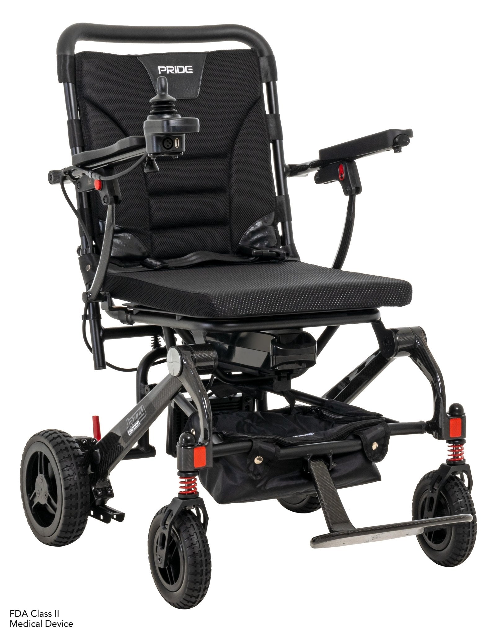 Pride Mobility Jazzy Carbon Travel Lite Power Wheelchair | In - Store Item - Midwest DME Supply