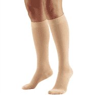Graduated Compression Stockings Knee High Womens Beige Closed Toe 1 Pair  Oppo Size 3