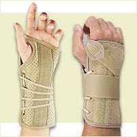 FLA Soft Fit Suede Finish Wrist Brace, Beige, All Sizes - Midwest DME Supply