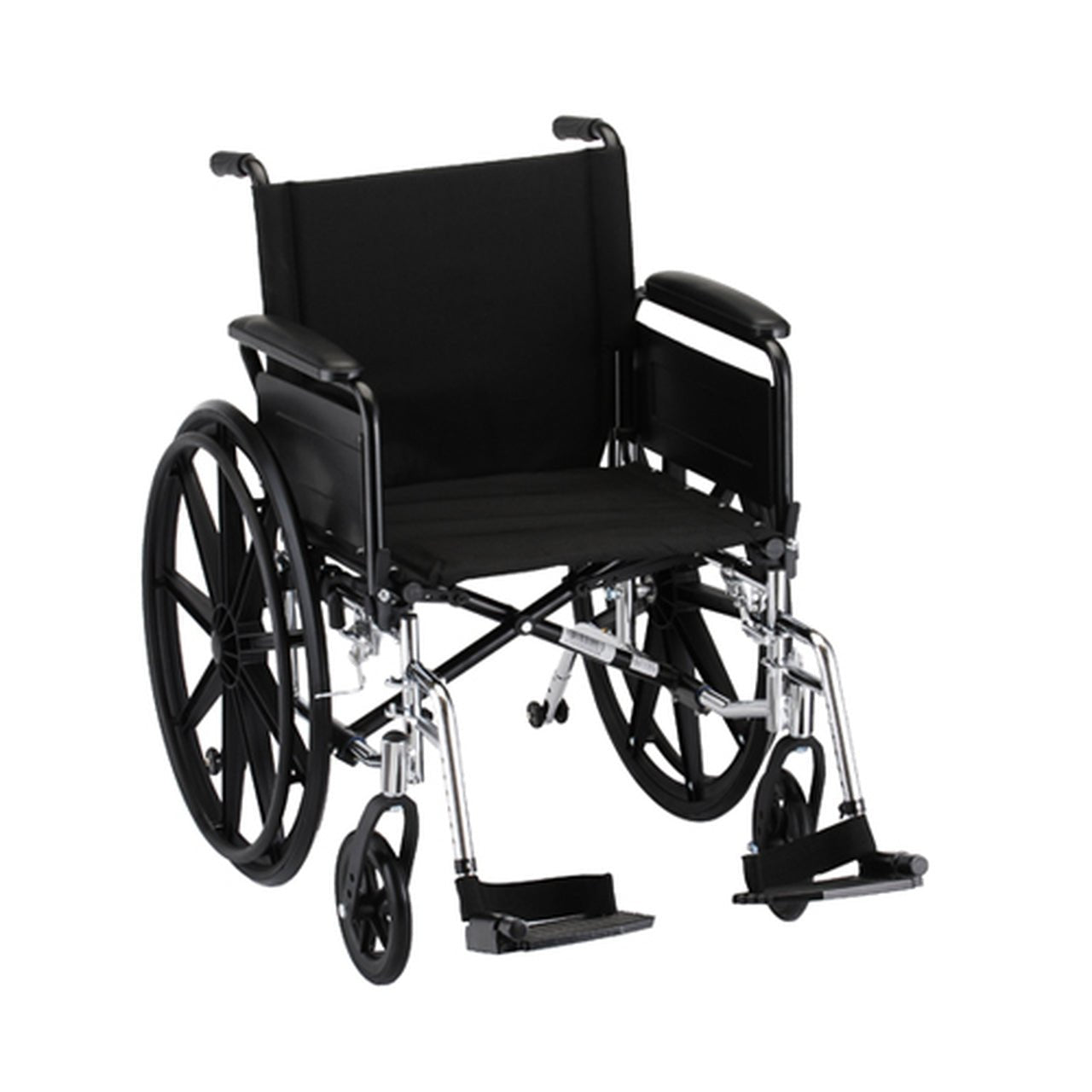 Nova 20" Lightweight Wheelchair with Full Arms and Footrests- 7201L - Midwest DME Supply