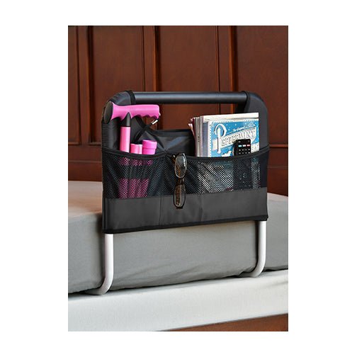 Nova 6099BK Organizer Pouch for Bed Rails, wide, mesh pockets 20"w x 1.5"d x 13"h - Midwest DME Supply