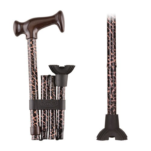 Nova Designer Folding Cane 4'11" - 6'1" - Midwest DME Supply