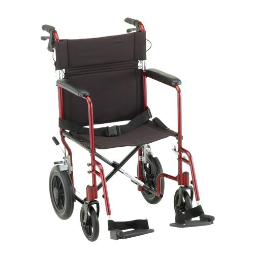 Nova Lightweight Transport chair 20" with 12" Rear Wheels - Midwest DME Supply