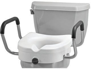 Nova Raised Toilet Seat with Arms (8351) - 5 Inch Rise Standard & Elon