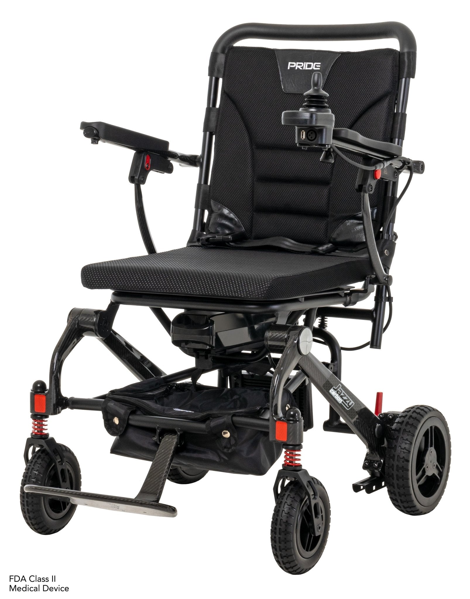Pride Mobility Jazzy Carbon Travel Lite Power Wheelchair - Midwest DME Supply