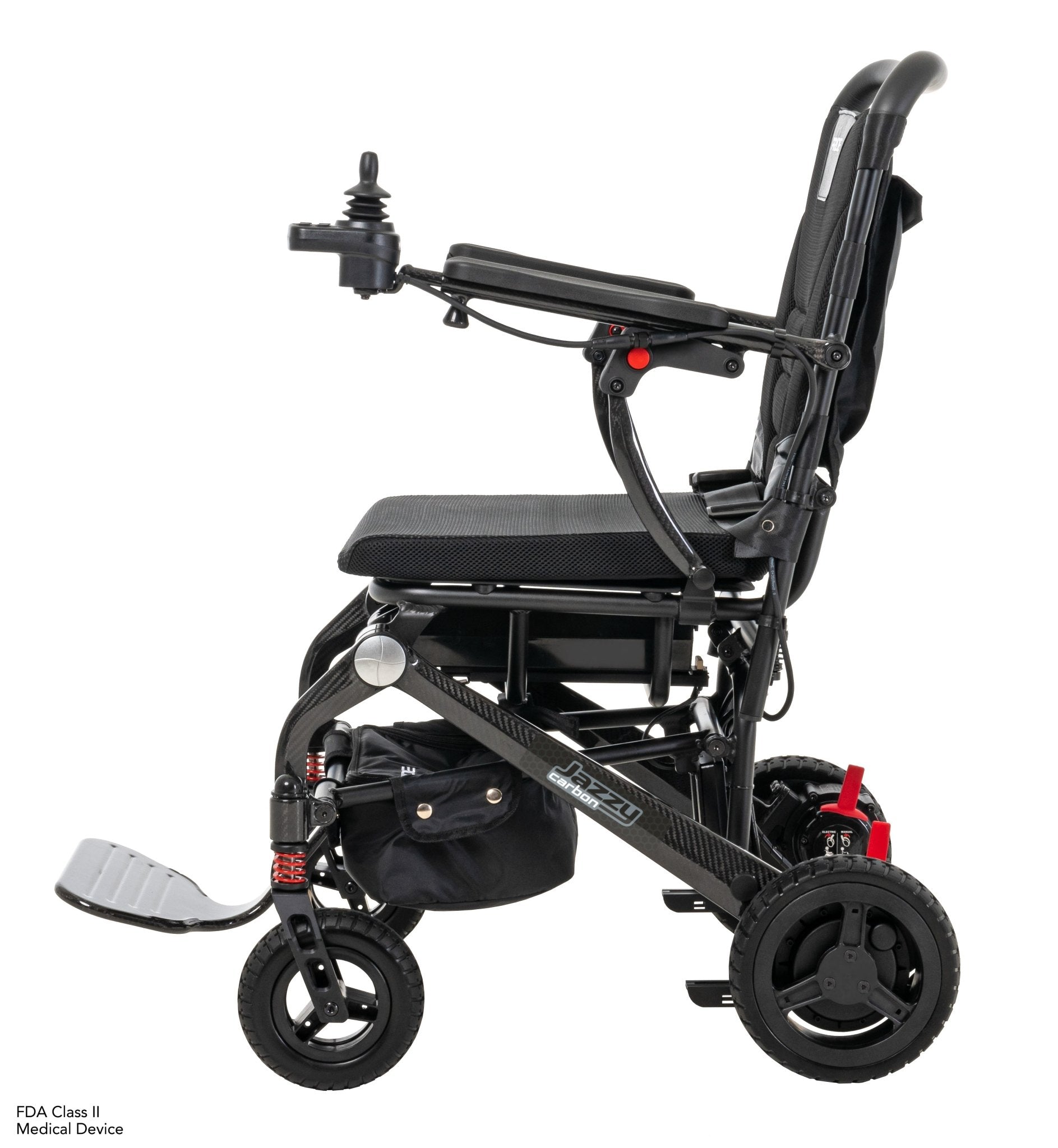 Pride Mobility Jazzy Carbon Travel Lite Power Wheelchair - Midwest DME Supply