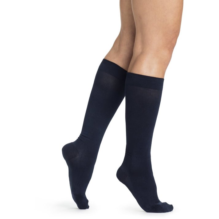 SIGVARIS 15-20 mmHg Calf Size C-Navy-151CC10- Sea Island Cotton Socks - Midwest DME Supply