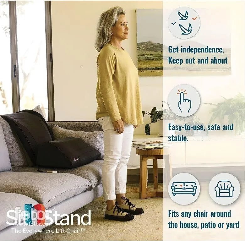 SitnStand Portable Smart Rising Seats - 400lb Capacity Chair Lift Assist for Seniors - Midwest DME Supply