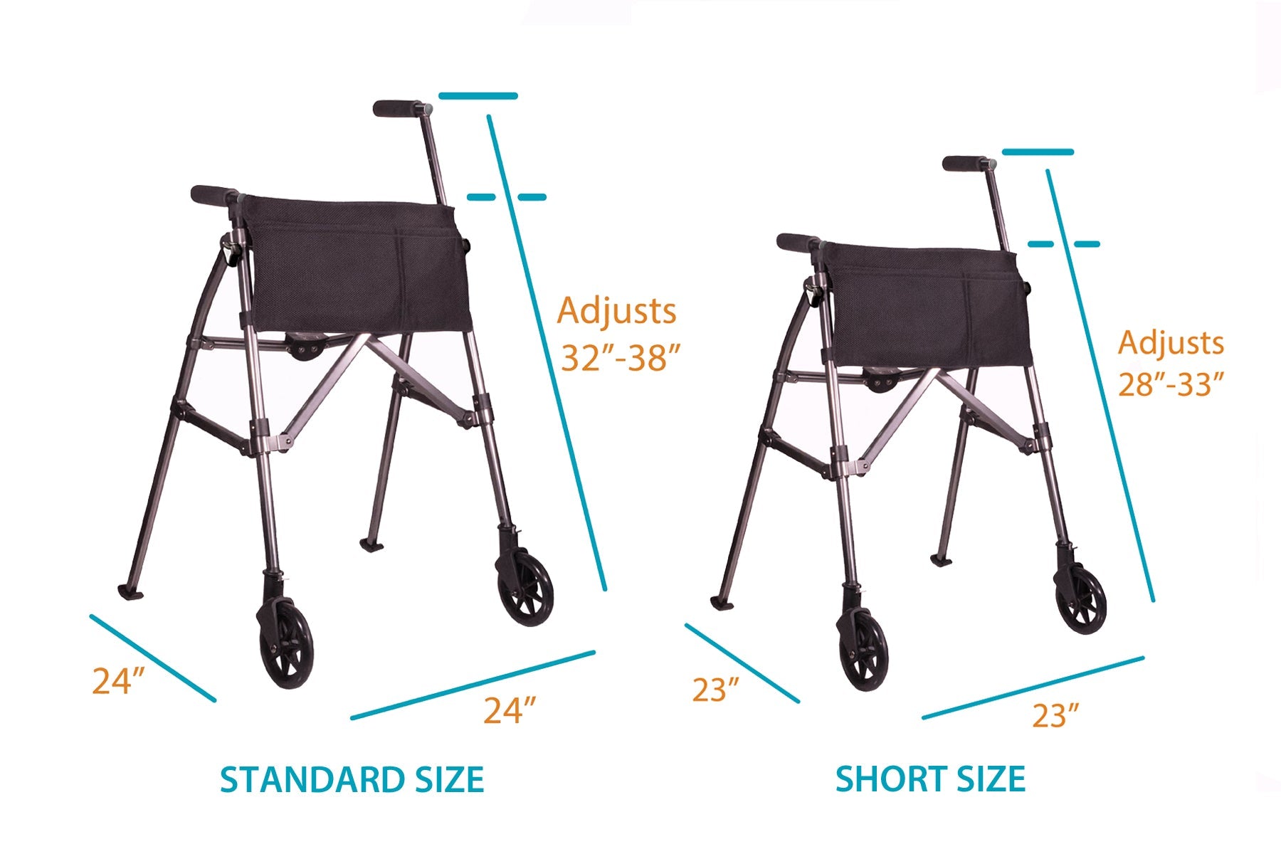 Stander EZ Fold-N-Go Walker – Compact Portable 4300 Series - Midwest DME Supply
