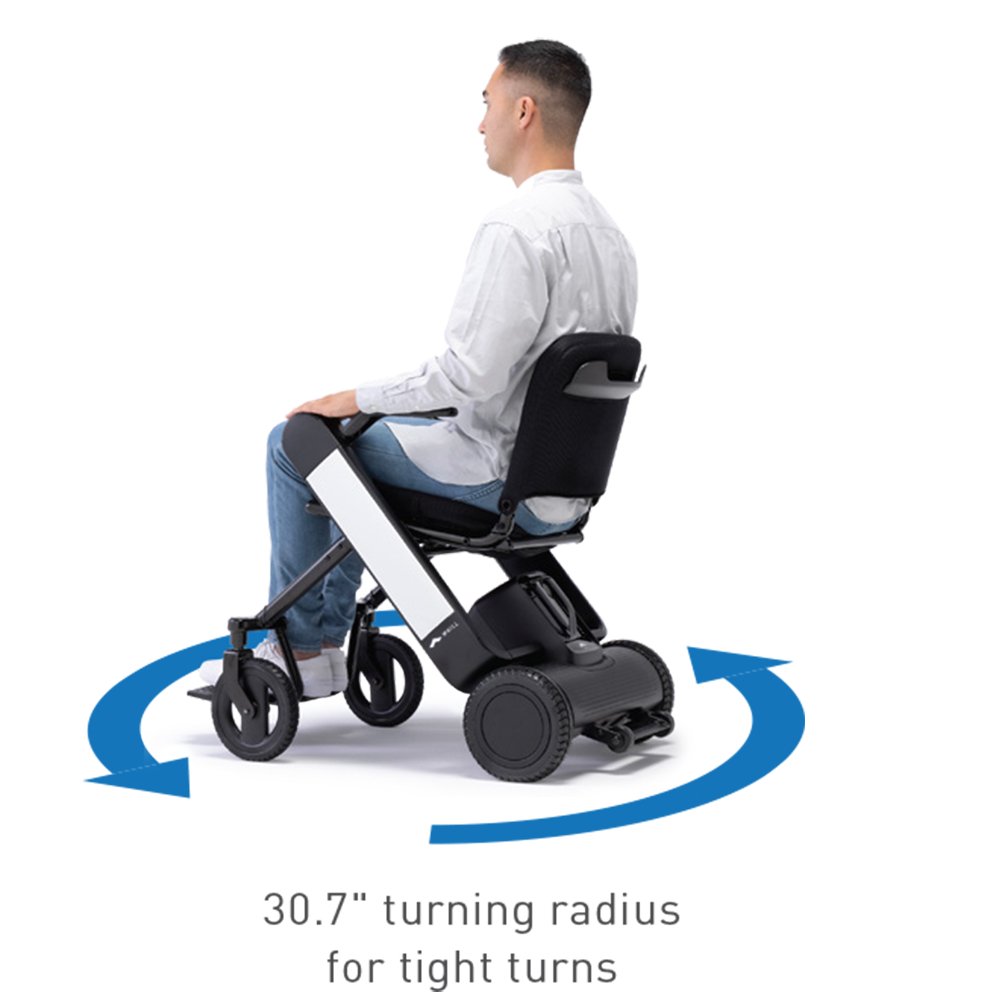 WHILL Model F / FI - Portable Lightweight Easy Fold Power Wheelchair w/ Smart Technology - Midwest DME Supply