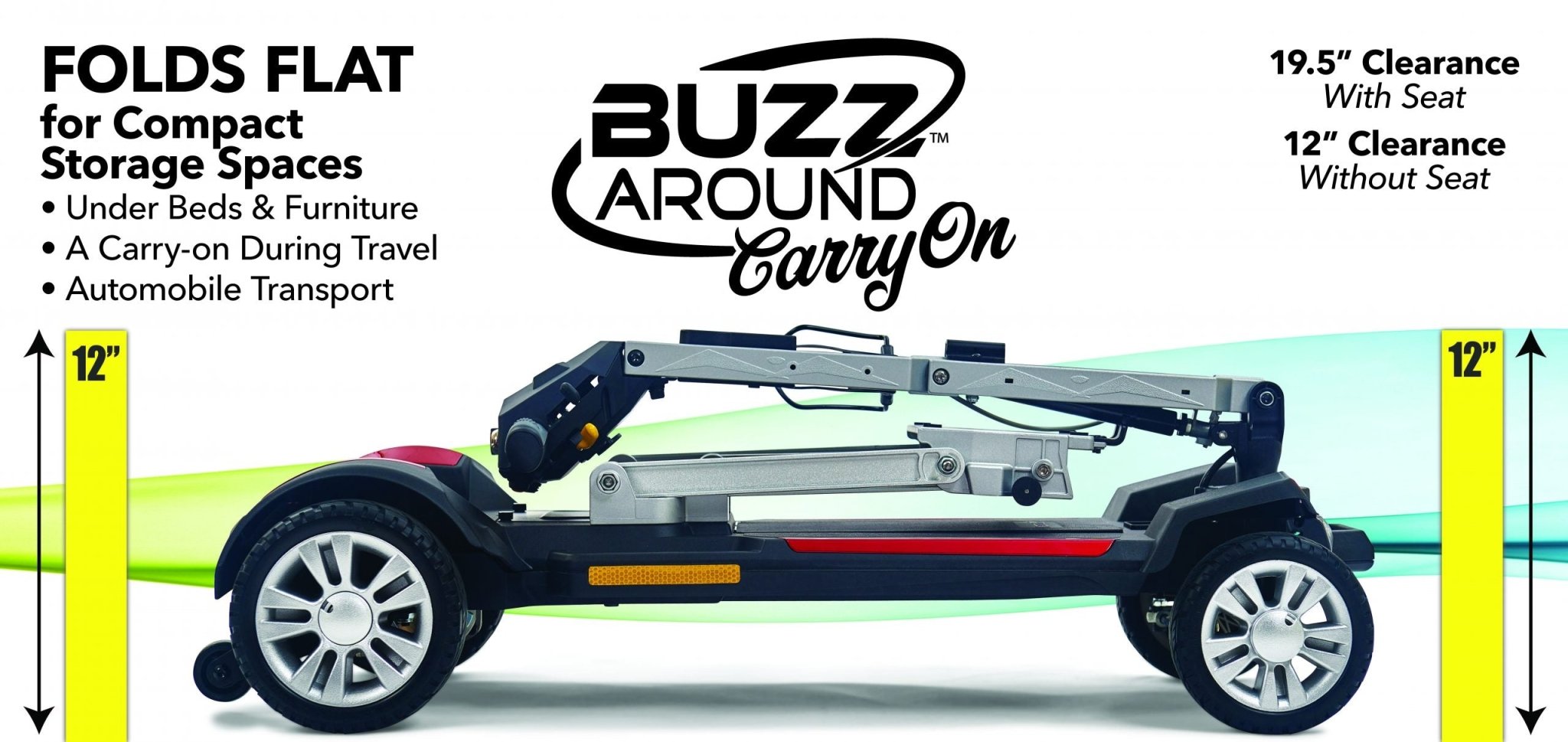 Buzzaround Carry On Folding Scooter Model GB120 by Golden Technologies | Online Item - Midwest DME Supply