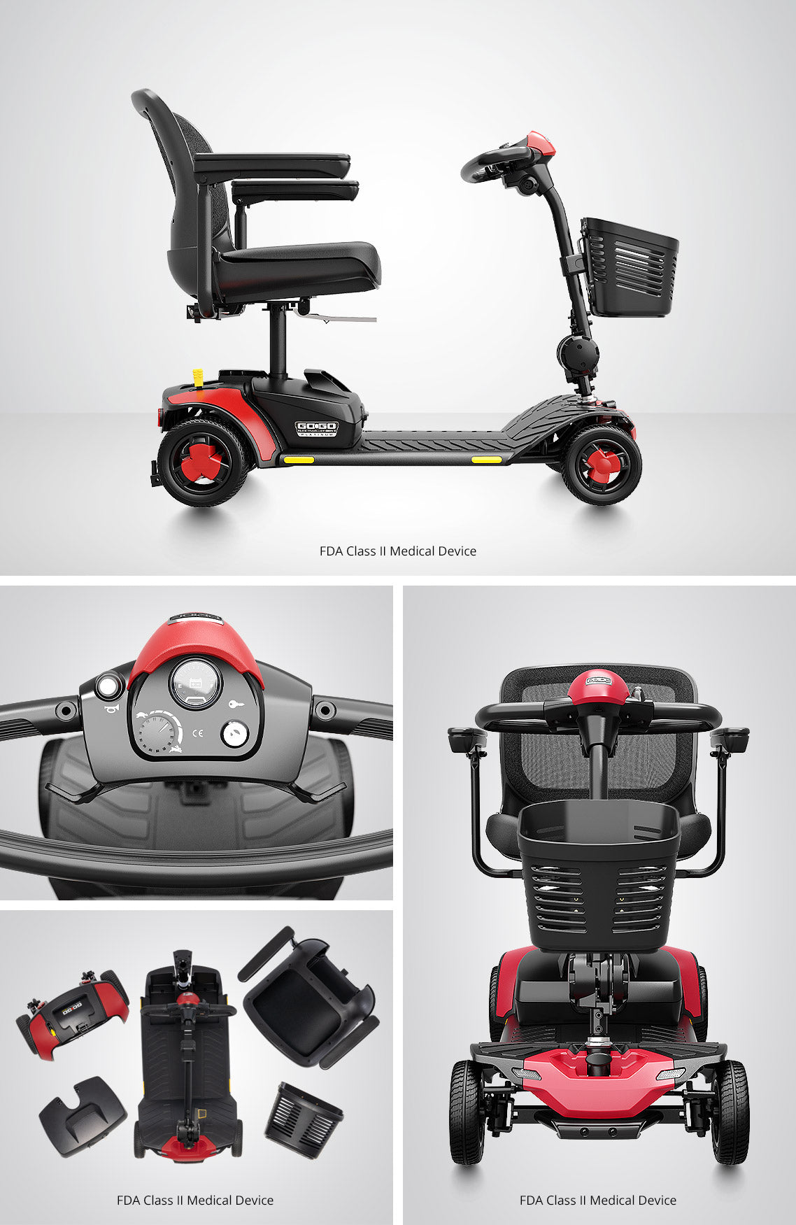 Pride Go Go Elite Traveller® Gen 3 Platinum - 4 Wheel Scooter