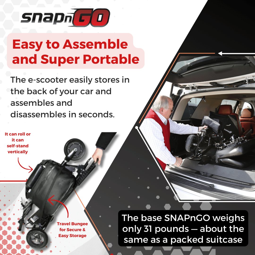 Glion SNAPnGO Mobility Scooter Deluxe Edition S335.1DLX | Online Direct - Midwest DME Supply