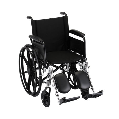 Nova 18" Lightweight Wheelchair w/ Full Arms and Elevating Leg Rests | Online Product - Midwest DME Supply