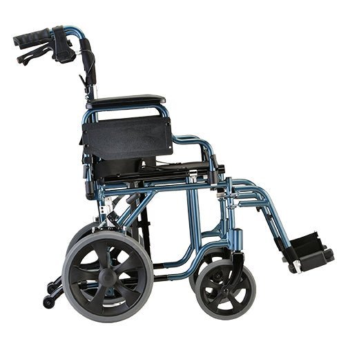 Nova 352 Comet Lightweight Transport Chair 19" with 12" Rear Wheels | Online Item - Midwest DME Supply