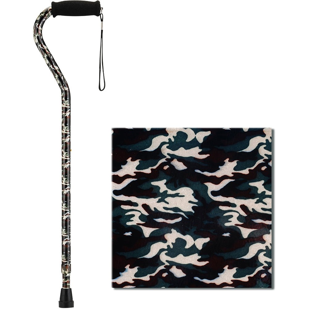 Nova Offset Cane with Strap, Camouflage 1070CF - Midwest DME Supply