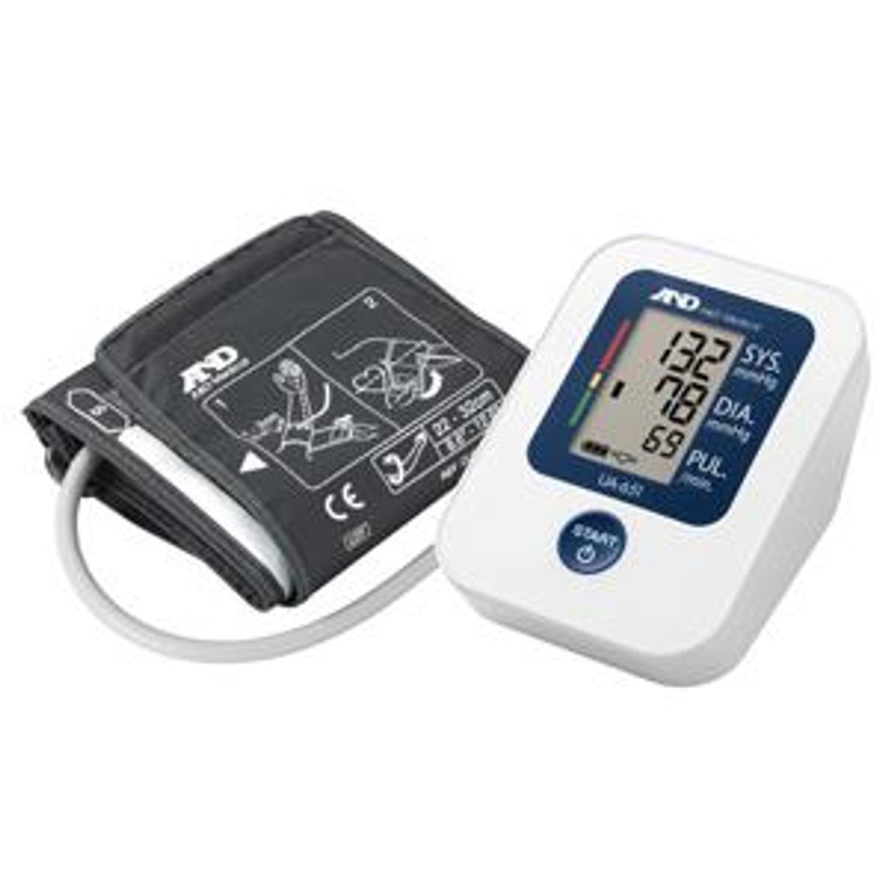 A&D Medical Essential One Button Blood Pressure Monitor - A&D UA651, Complete w/ Batteries - Midwest DME Supply