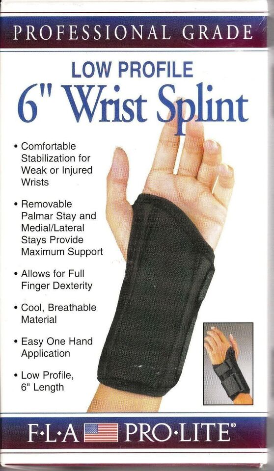 FLA Pro Lite Professional Grade 6" Wrist Splint X Large Right-22-4701 - Midwest DME Supply
