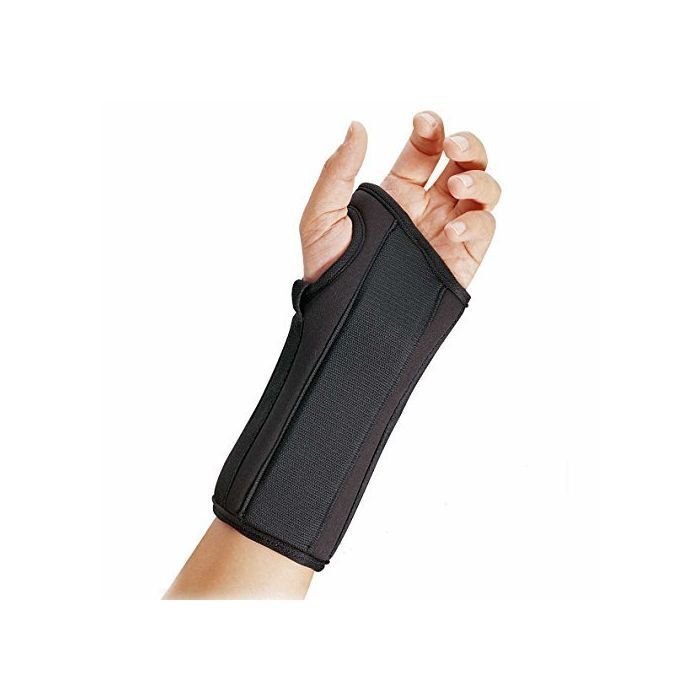 FLA Pro Lite Professional Grade 8" Wrist Splint Large Left Black-22-451BLK - Midwest DME Supply