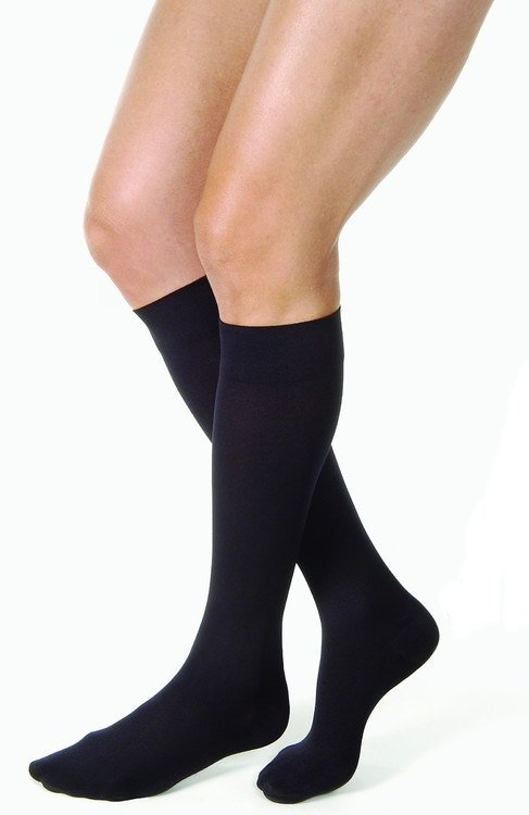 Jobst 114816 Relief Knee High CT Socks-15-20 mmHg-Blk-Full Calf-Large - Midwest DME Supply