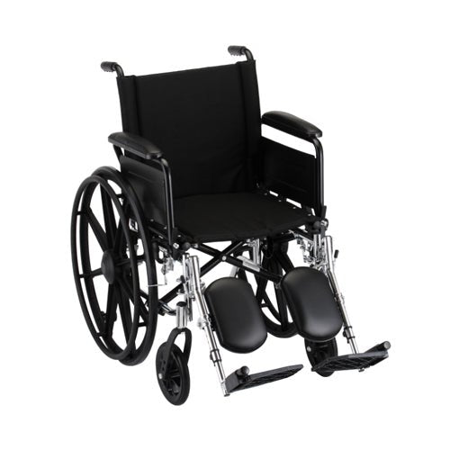 Nova 18" Lightweight Wheelchair with Full Arms and Elevating Leg Rests - Midwest DME Supply