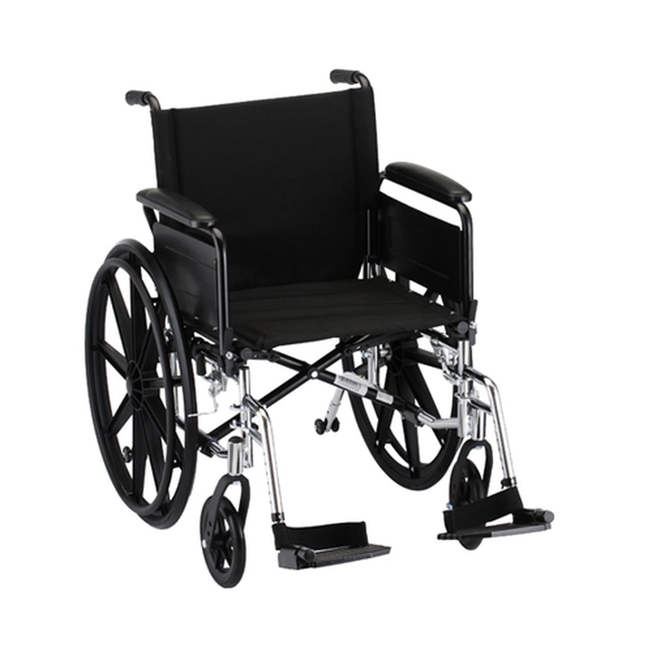 Nova 20" Lightweight Wheelchair with Full Arms and Footrests- 7201L