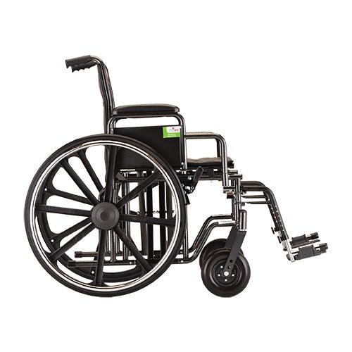 Nova 22" HD Steel Wheelchair with Desk Arms and Footrests- 5220S - Midwest DME Supply