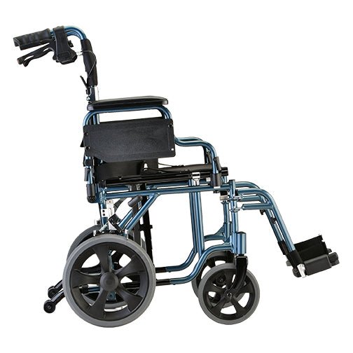Nova 352 Comet Lightweight Transport Chair 19" with 12" Rear Wheels - Midwest DME Supply