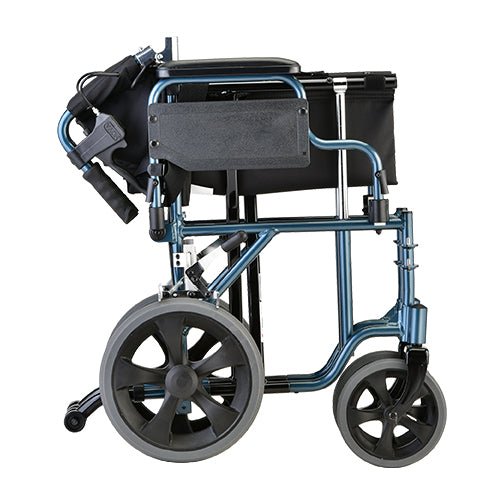 Nova 352 Comet Lightweight Transport Chair 19" with 12" Rear Wheels - Midwest DME Supply