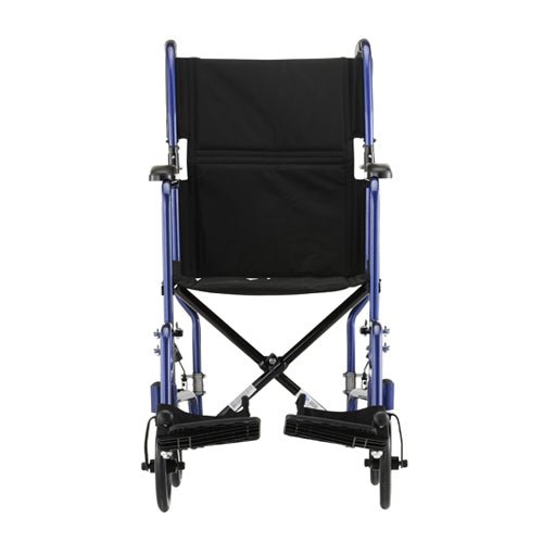 Nova Lightweight Transport chair 17" in Red and Blue - Midwest DME Supply