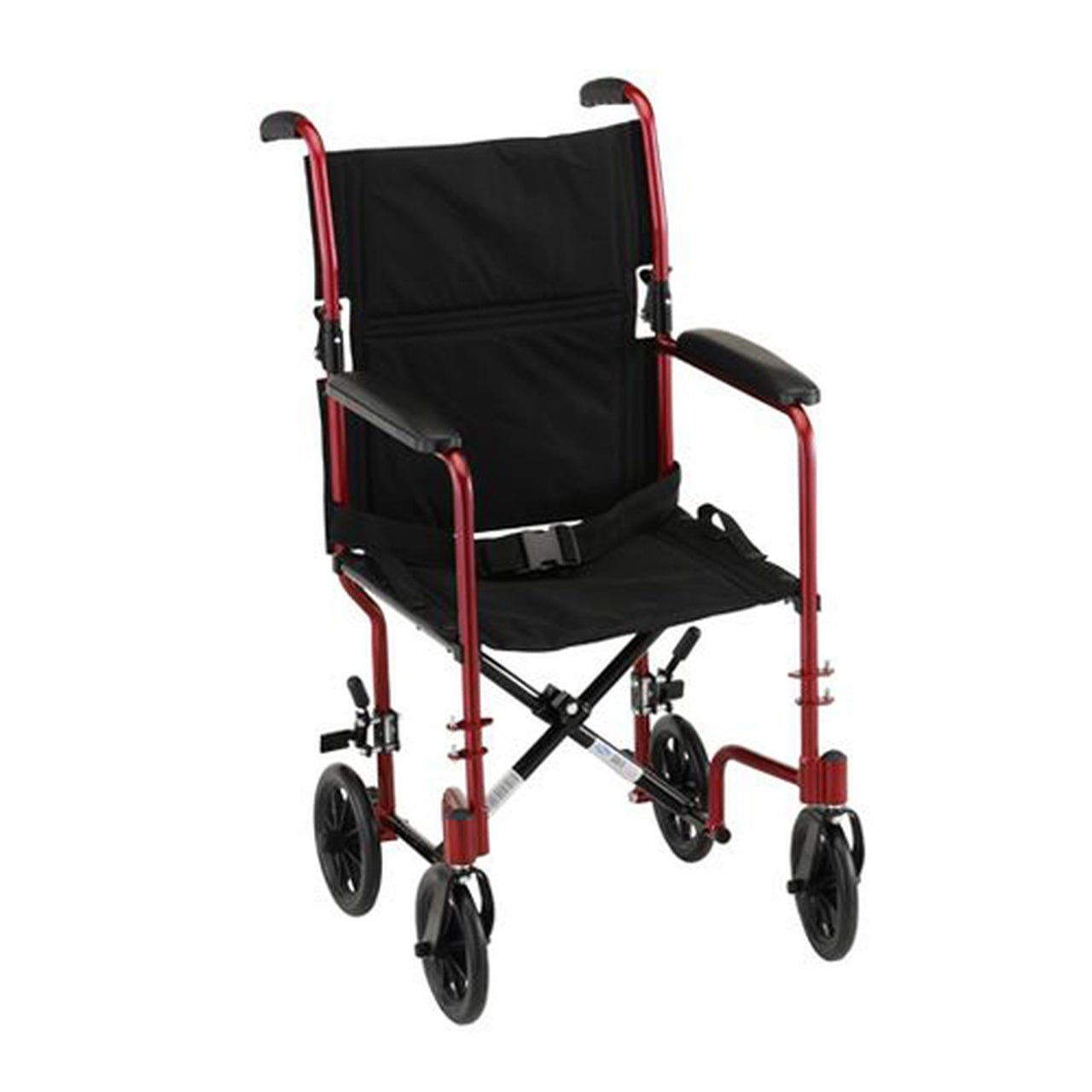Nova Lightweight Transport chair 17" in Red and Blue - Midwest DME Supply