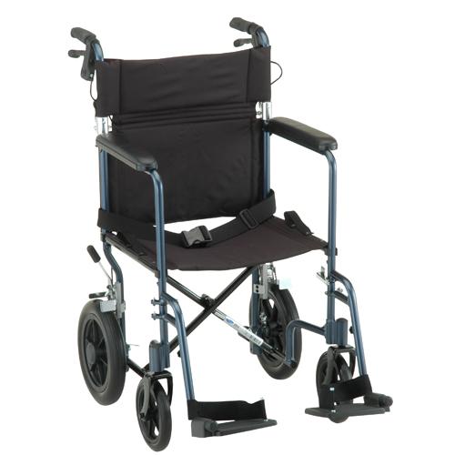 Nova Lightweight Transport chair 20" with 12" Rear Wheels - Midwest DME Supply