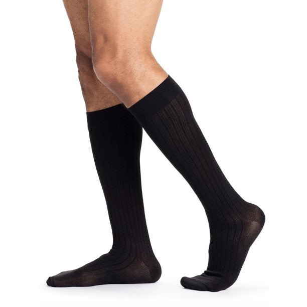 SIGVARIS 189CA99 15-20 mmHg Men's Business Casual Socks-Size A-Black - Midwest DME Supply