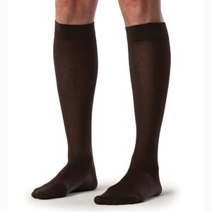 SIGVARIS 191CA99 15-20 mmHg Men's Sea Island Cotton Socks-Size A-Black - Midwest DME Supply