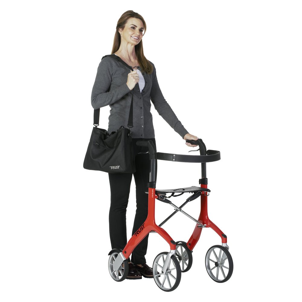 Stander Let’s Fly Rollator by Trust Care Red- 4700-RD - Midwest DME Supply